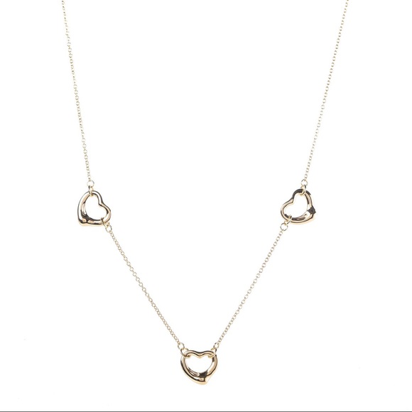 Tiffany & Co. Jewelry - TIFFANY & Co. Elsa Peretti 3 Open Heart Necklace
